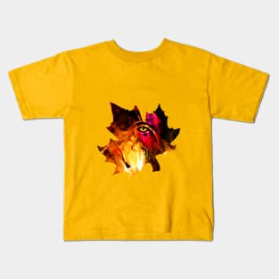 Wolf Illusion Art Kids T-Shirt